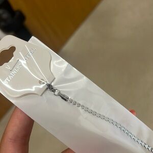 Silver Stainless Steel Chain Bracelet